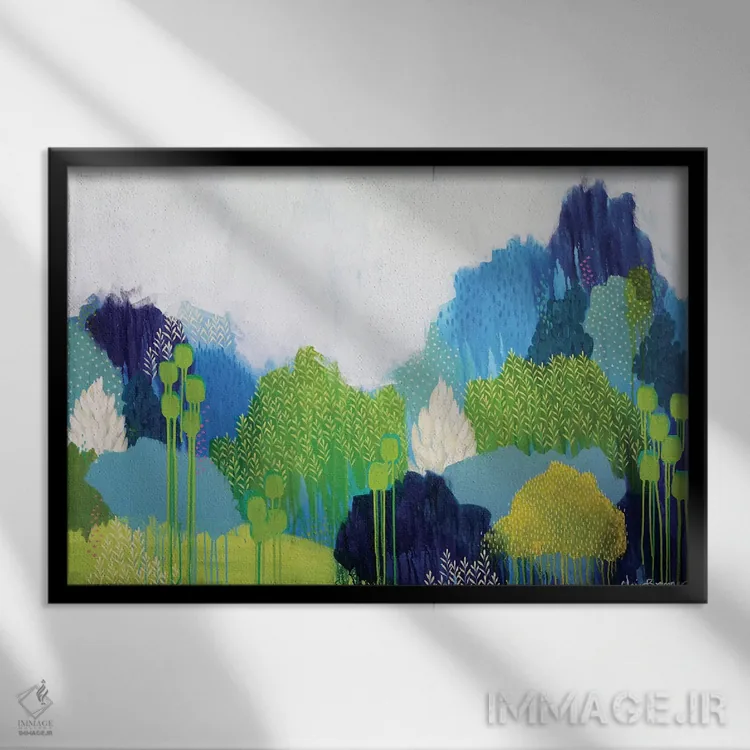 تابلو در حال عبور اثر کلر برمنر - نمای قابدار مشکی