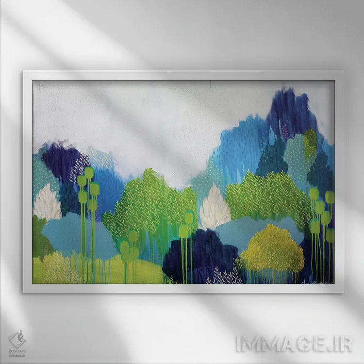 تابلو در حال عبور اثر کلر برمنر - نمای قابدار سفید