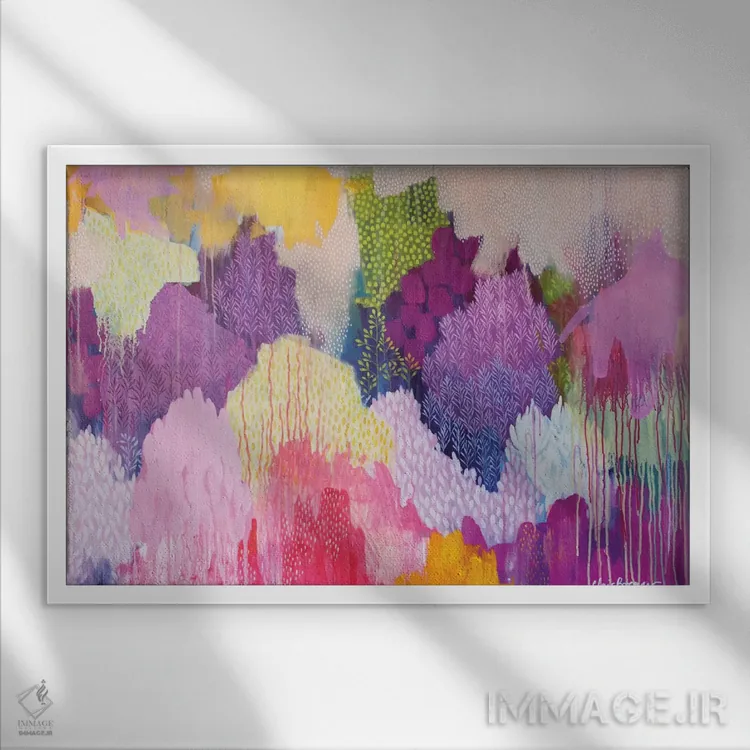 تابلو مه تابستانی اثر کلر برمنر - نمای قابدار سفید