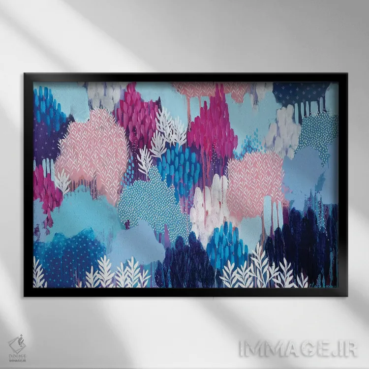 تابلو تماشای پایان روز اثر کلر برمنر - نمای قابدار مشکی