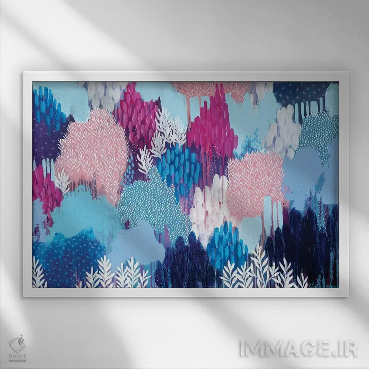 تابلو تماشای پایان روز اثر کلر برمنر - نمای قابدار سفید