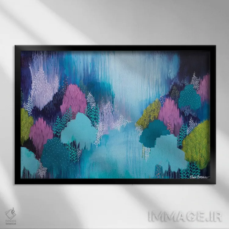 تابلو بین ما دو نفر اثر کلر برمنر - نمای قابدار مشکی