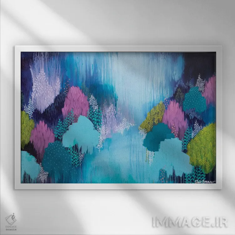 تابلو بین ما دو نفر اثر کلر برمنر - نمای قابدار سفید