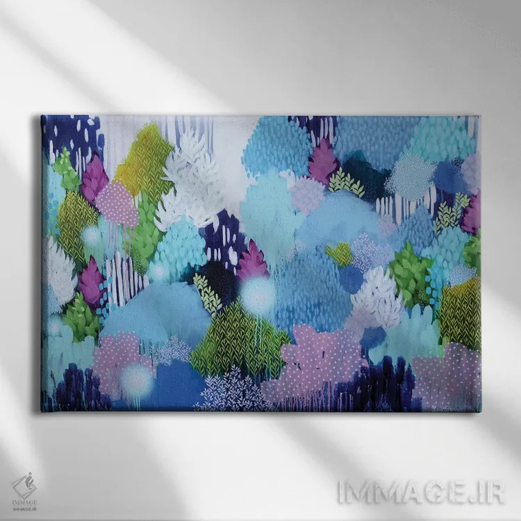 تابلو نور ماندگار اثر کلر برمنر - نمای روبهرو روی دیوار