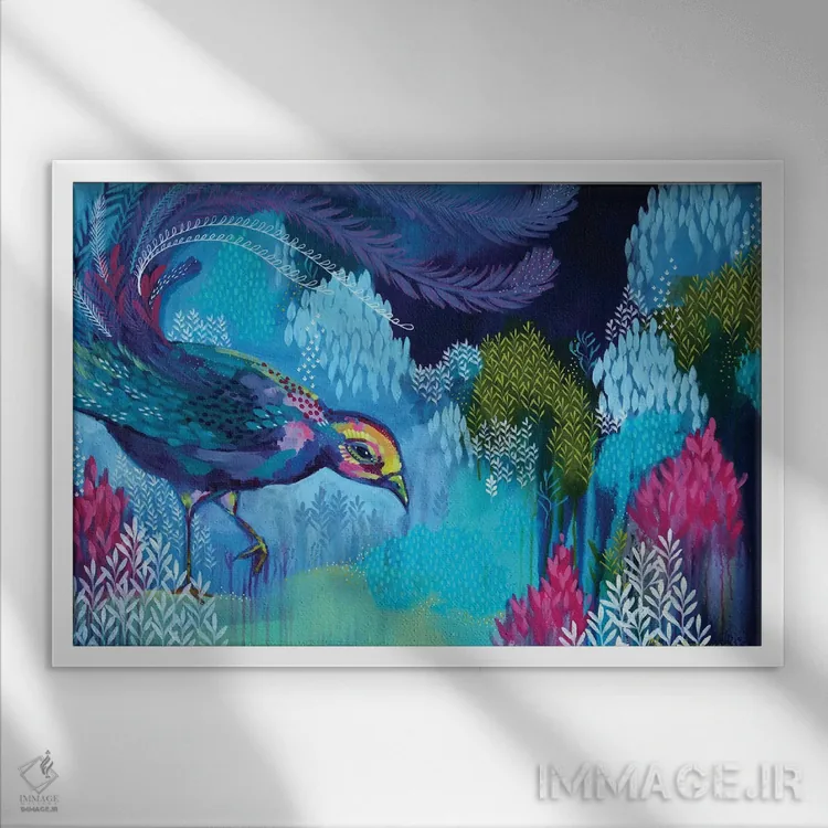 تابلو صدایت را میشنوم اثر کلر برمنر - نمای قابدار سفید