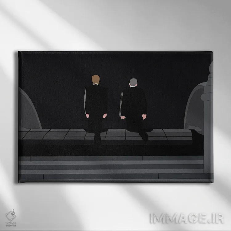 تابلو ملاقات با جو بلک (فیلم) اثر بوریلیانا - نمای روبهرو روی دیوار