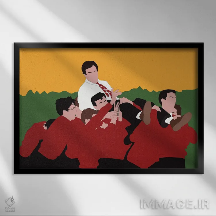 تابلو انجمن شاعران مرده (فیلم) اثر بوریلیانا - نمای قابدار مشکی