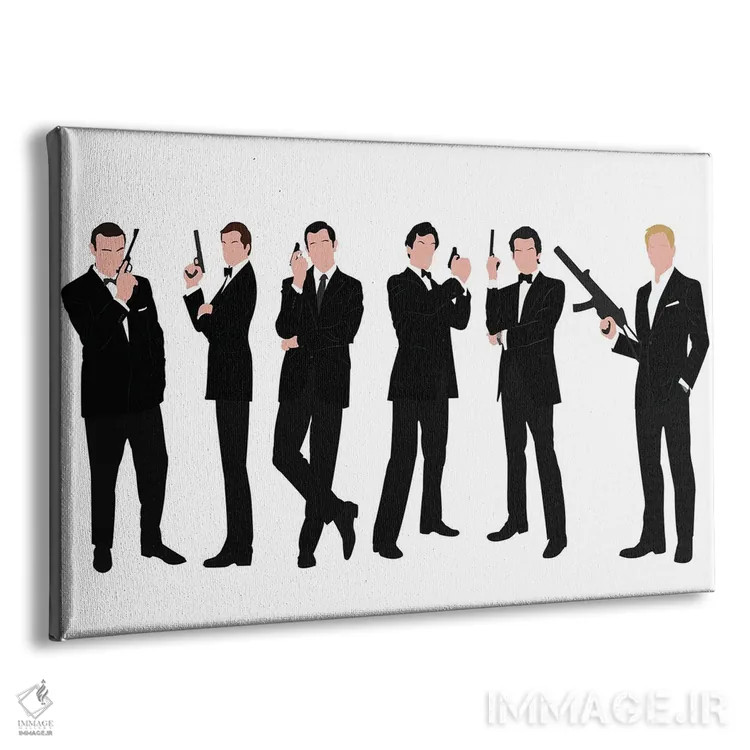 تابلو جیمز باند (فیلم) اثر بوریلیانا - نمای پرسپکتیو محصول