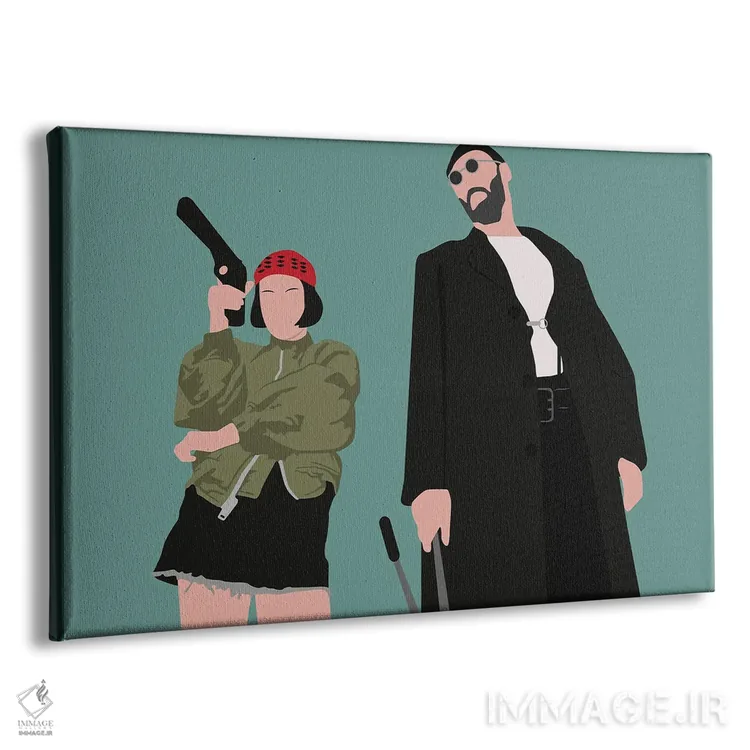 تابلو لئون و ماتیلدا (فیلم لئون: حرفهای) اثر بوریلیانا - نمای پرسپکتیو محصول