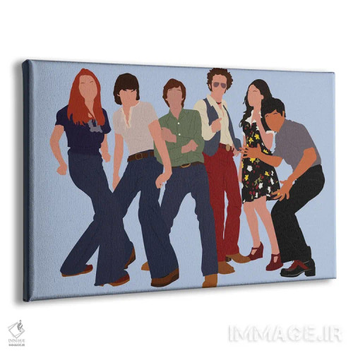 تابلو نمایش دهه ۷۰ میلادی II (سریال) اثر بوریلیانا - نمای پرسپکتیو محصول