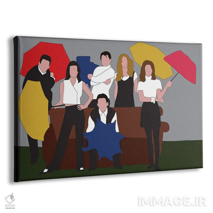 تابلو دوستان (سریال) اثر بوریلیانا - نمای پرسپکتیو محصول