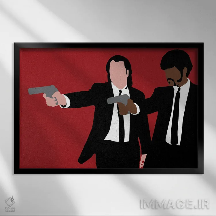 تابلو ژول و وینسنت وگا داستان عامهپسند اثر بوریلیانا - نمای قابدار مشکی