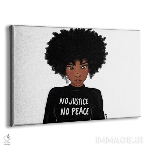 تابلو بدون عدالت، بدون آرامش اثر بری پیپنز - نمای پرسپکتیو محصول
