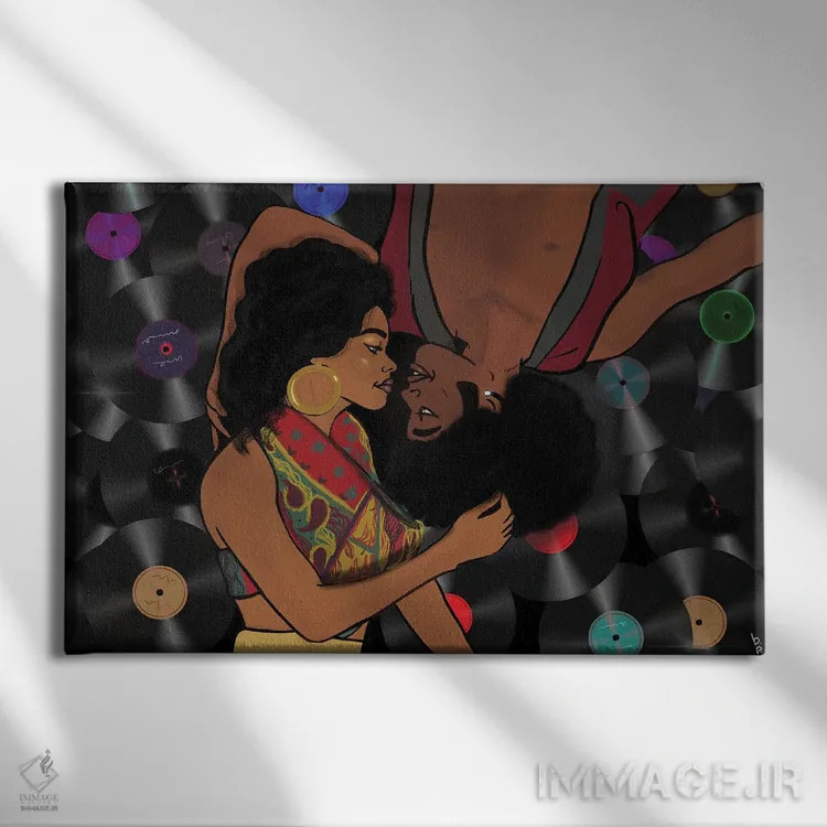 تابلو عشقی با روح و احساس اثر بری پیپنز - نمای روبهرو روی دیوار