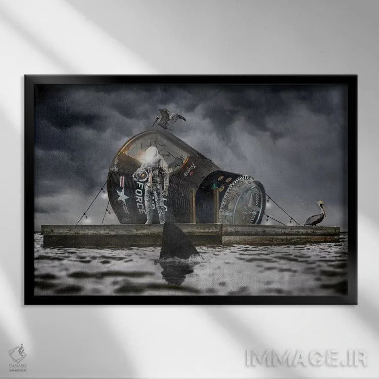 تابلو رفقا (دوست صمیمی) اثر جیسون بروک - نمای قابدار مشکی