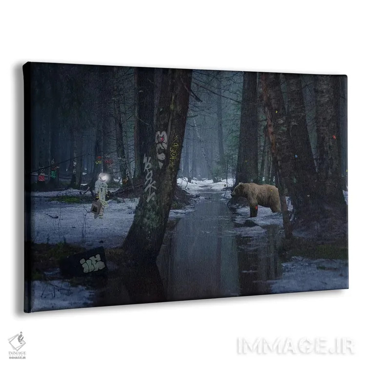 تابلو رنگهای متضاد اثر جیسون بروک - نمای پرسپکتیو محصول