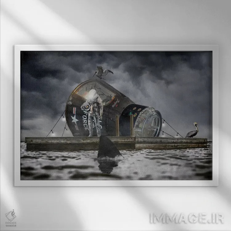 تابلو رفقا (دوست صمیمی) اثر جیسون بروک - نمای قابدار سفید