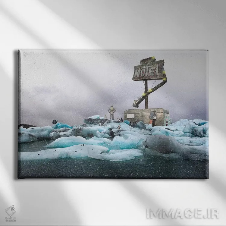 تابلو شاهانهای خشن اثر جیسون بروک - نمای روبهرو روی دیوار