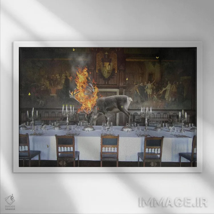 تابلو مزرعه تا سفره (سبک زندگی یا آشپزی) اثر جیسون بروک - نمای قابدار سفید