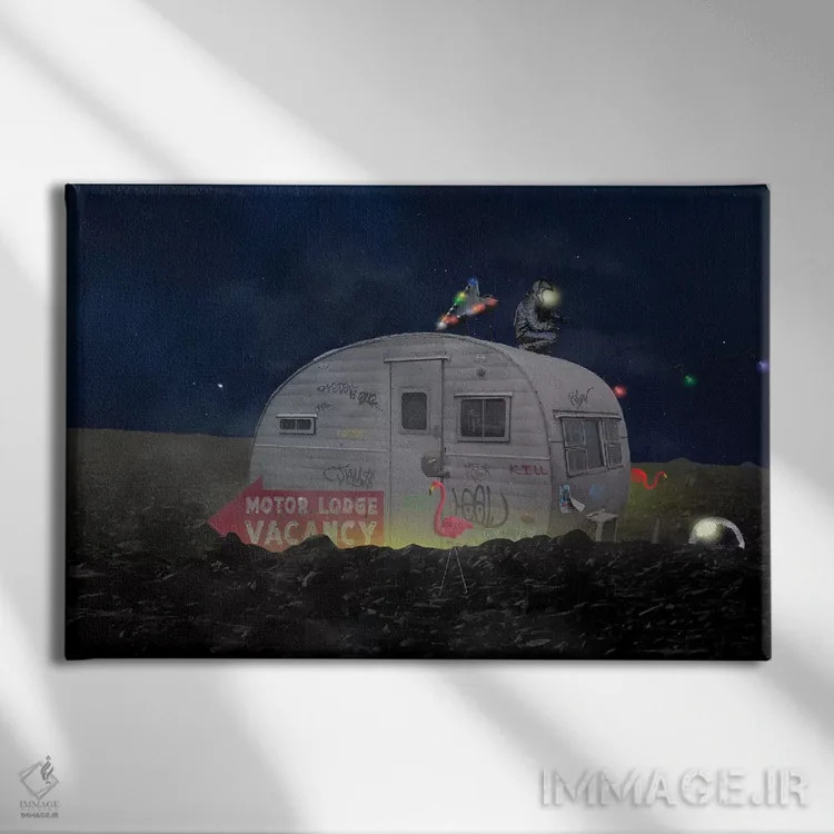 تابلو بازگشت به خانه (جشن مدرسه یا دانشگاه آمریکا) اثر جیسون بروک - نمای روبهرو روی دیوار