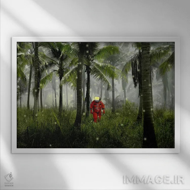 تابلو چراغهای راهنما اثر جیسون بروک - نمای قابدار سفید