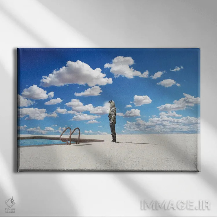 تابلو از کنترل خارج شدن اثر جیسون بروک - نمای روبهرو روی دیوار