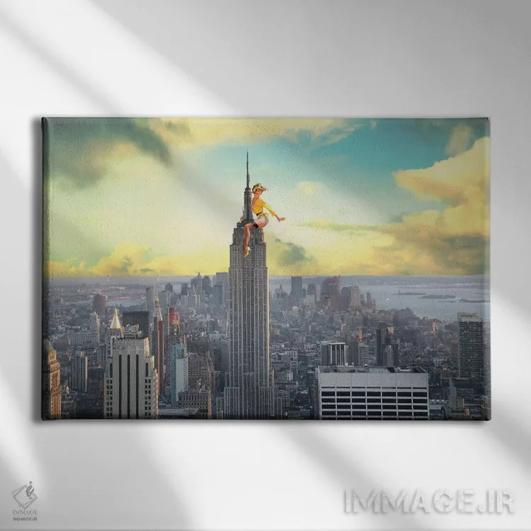 تابلو پینآپ نیویورک اثر جیسون بروک - نمای روبهرو روی دیوار