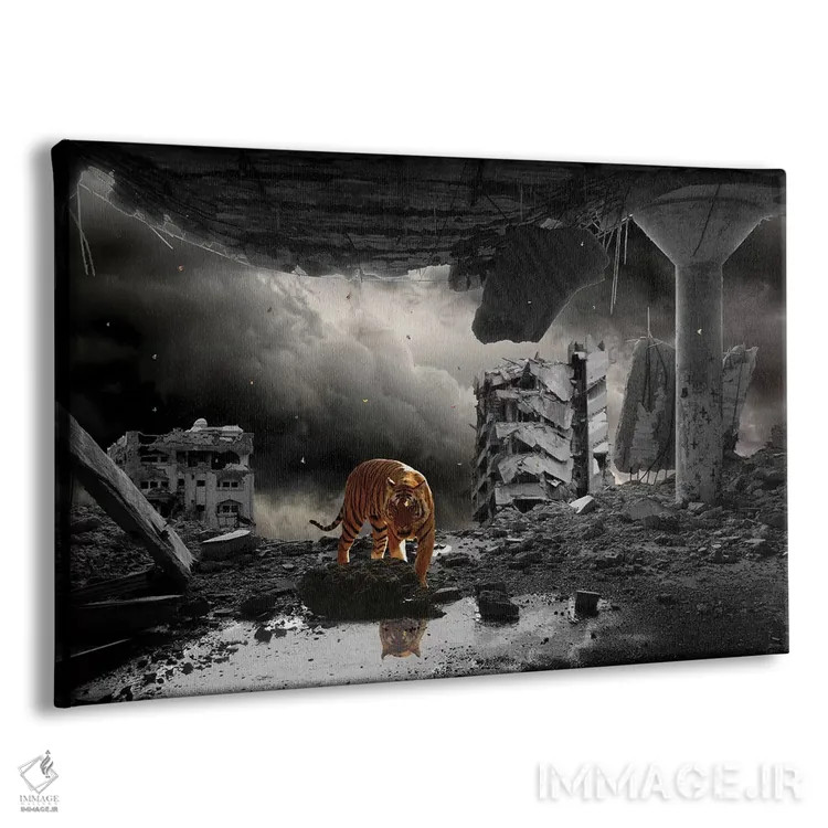 تابلو فاجعهای بسیار کنجکاو اثر جیسون بروک - نمای پرسپکتیو محصول