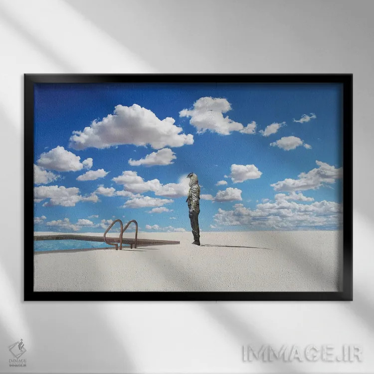 تابلو از کنترل خارج شدن اثر جیسون بروک - نمای قابدار مشکی