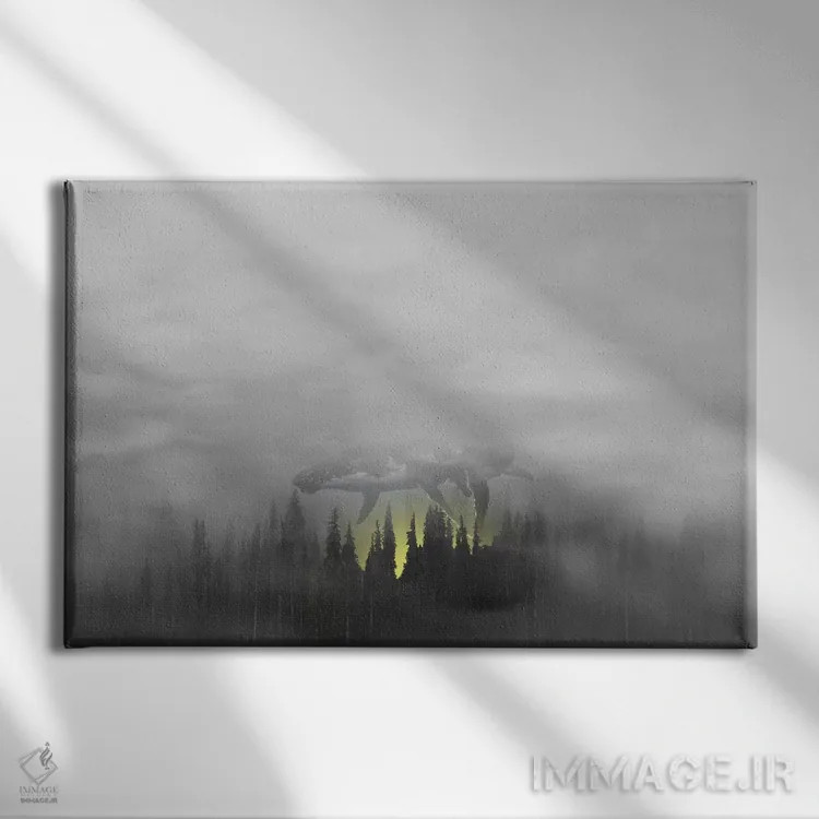 تابلو شکاف/رخنه اثر جیسون بروک - نمای روبهرو روی دیوار