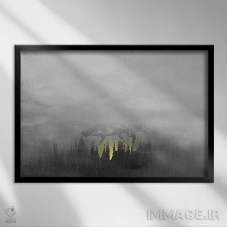 تابلو شکاف/رخنه اثر جیسون بروک - نمای قابدار مشکی