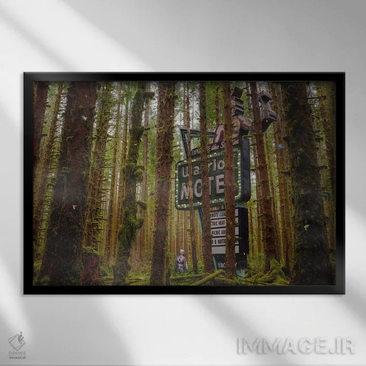 تابلو اریون (صورت فلکی شکارچی) اثر جیسون بروک - نمای قابدار مشکی