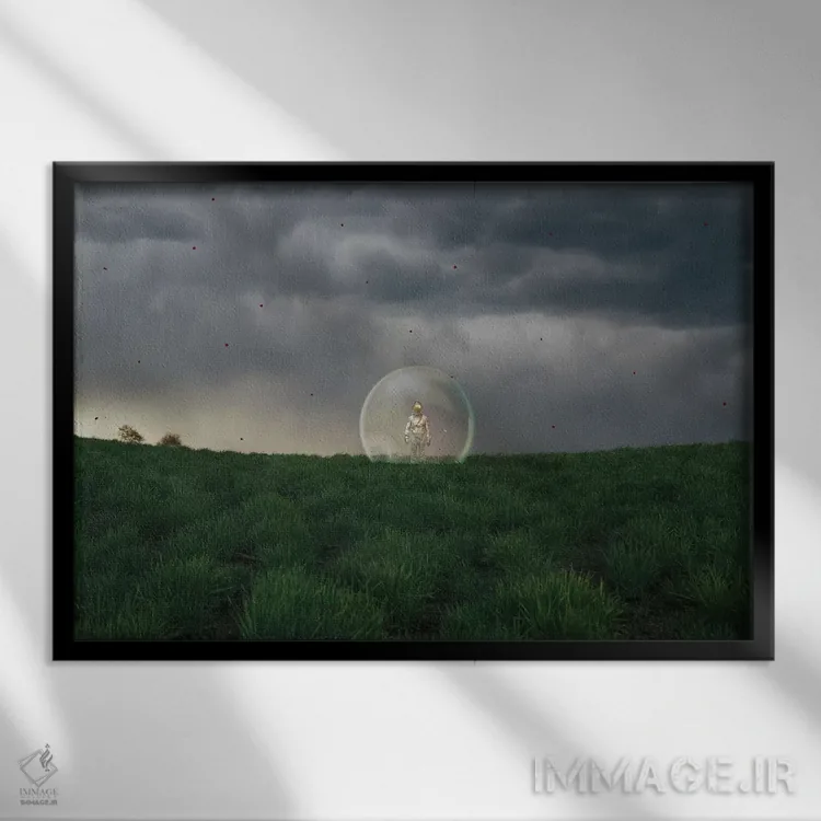 تابلو کیمیاگر اثر جیسون بروک - نمای قابدار مشکی