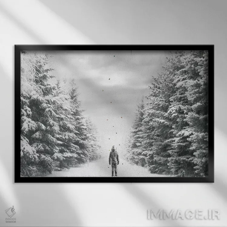 تابلو مسیر اثر جیسون بروک - نمای قابدار مشکی