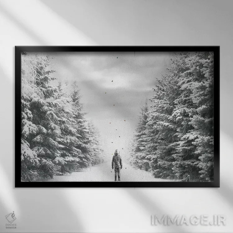 تابلو مسیر اثر جیسون بروک - نمای قابدار مشکی