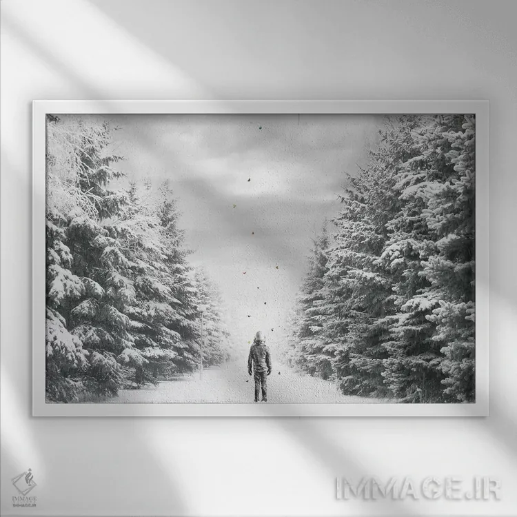 تابلو مسیر اثر جیسون بروک - نمای قابدار سفید