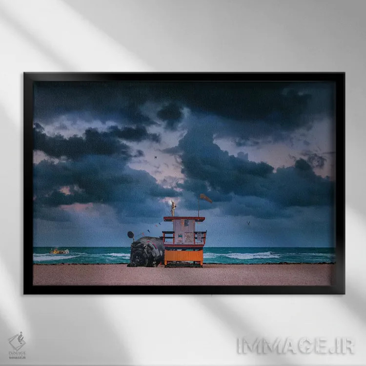 تابلو نگهبان اثر جیسون بروک - نمای قابدار مشکی