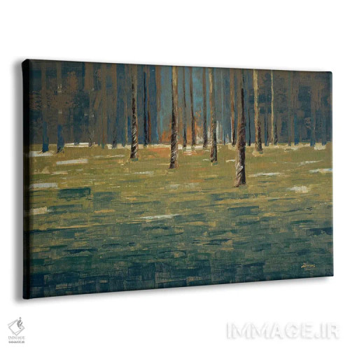 تابلو شفق جنگل اثر جان باروز - نمای پرسپکتیو محصول