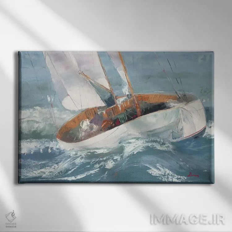 تابلو رهسپار دریا اثر جان باروز - نمای روبهرو روی دیوار