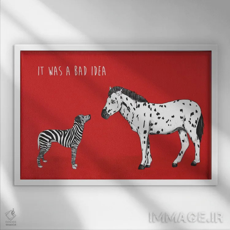 تابلو ایده بد اثر بالازس شولتی - نمای قابدار سفید