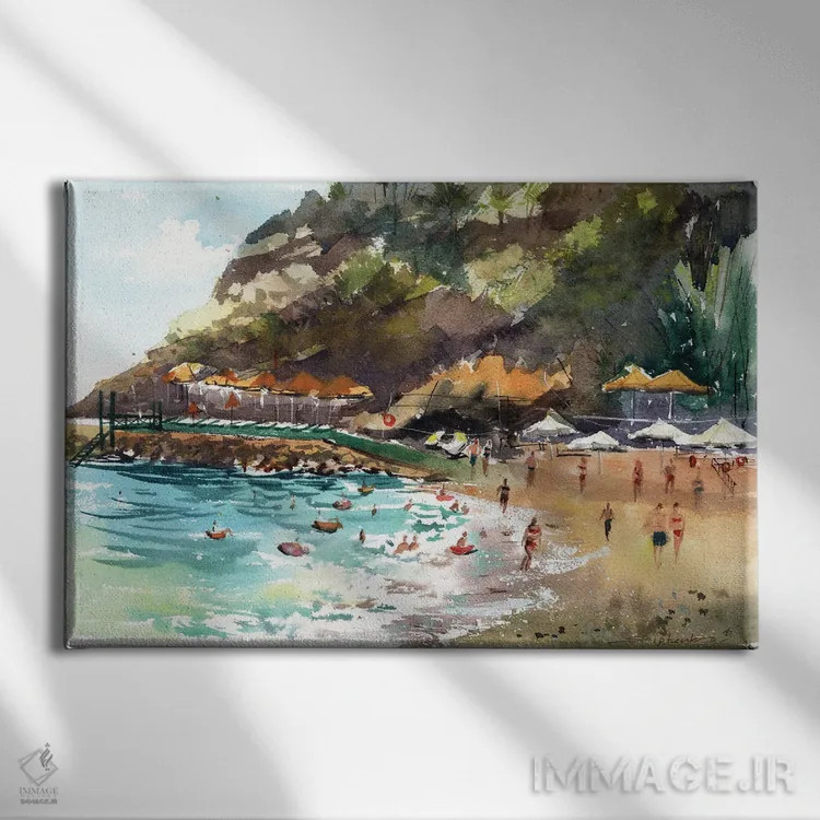 تابلو ساحل لاگونا اثر بوگدان شیپتنکو - نمای روبهرو روی دیوار