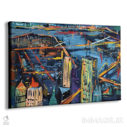 تابلو شب نیویورک اثر بوگدان شیپتنکو - نمای پرسپکتیو محصول