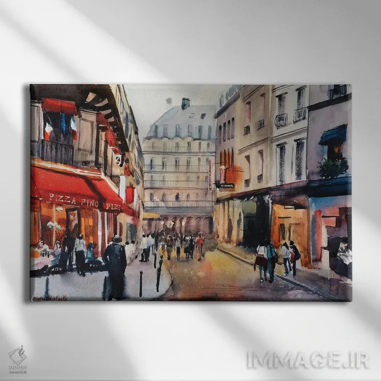تابلو پاریس هنگام عصر اثر بوگدان شیپتنکو - نمای روبهرو روی دیوار