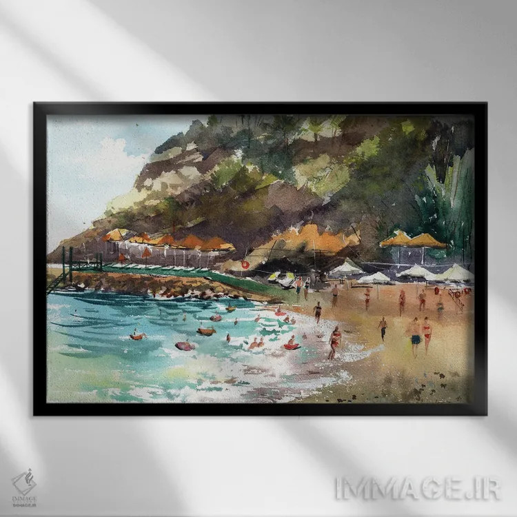 تابلو ساحل لاگونا اثر بوگدان شیپتنکو - نمای قابدار مشکی