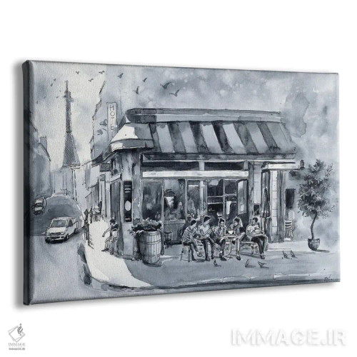 تابلو کافه پاریس اثر بوگدان شیپتنکو - نمای پرسپکتیو محصول
