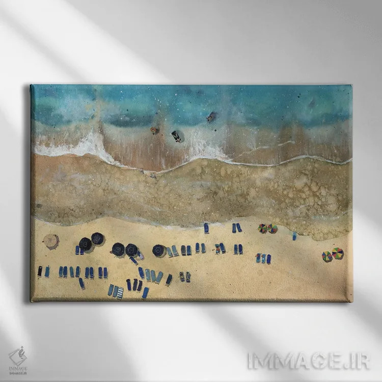 تابلو ویرجینیا بیچ (ساحل و شهر در آمریکا) اثر بوگدان شیپتنکو - نمای روبهرو روی دیوار