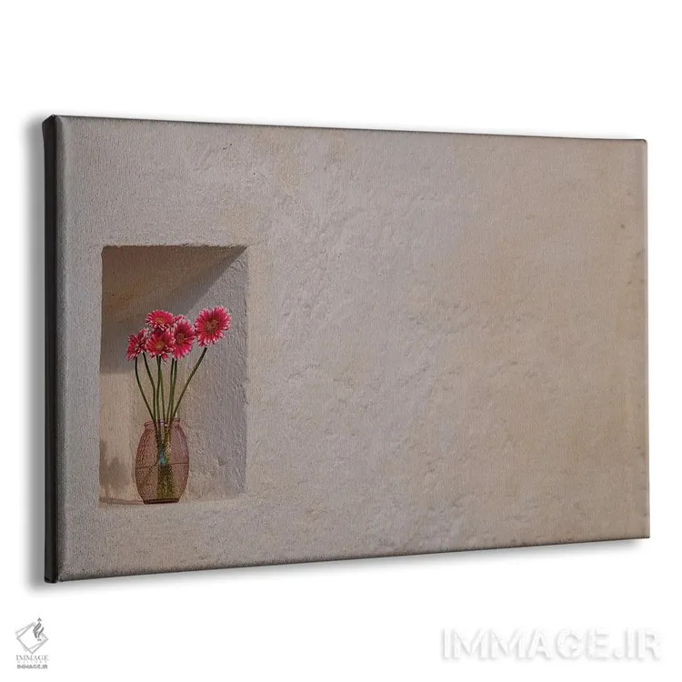 تابلو ادای احترام سادهٔ گلها در شکاف دیوارهای سنگی صومعه بالینتابر، کانتی میو، ایرلند اثر بتی سدرکوئیست - نمای پرسپکتیو محصول