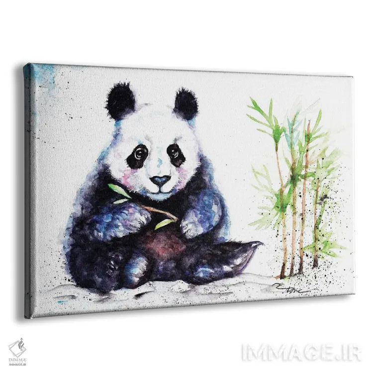تابلو پاندای کوچک اثر بیبزآرتس - نمای پرسپکتیو محصول