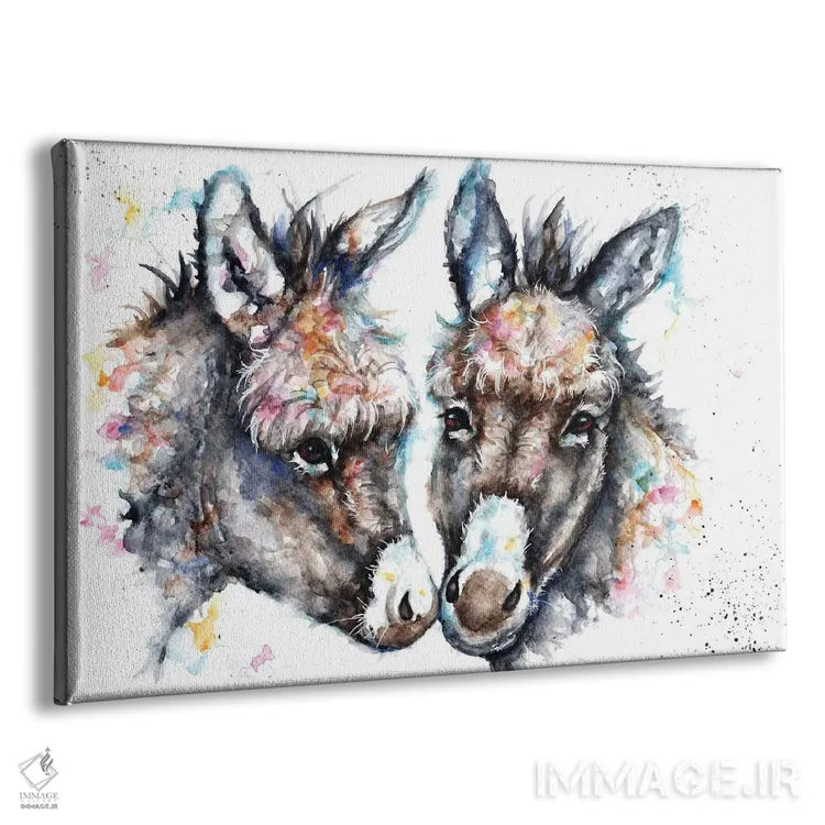 تابلو الاغهای عاشق اثر بیبزآرتس - نمای پرسپکتیو محصول