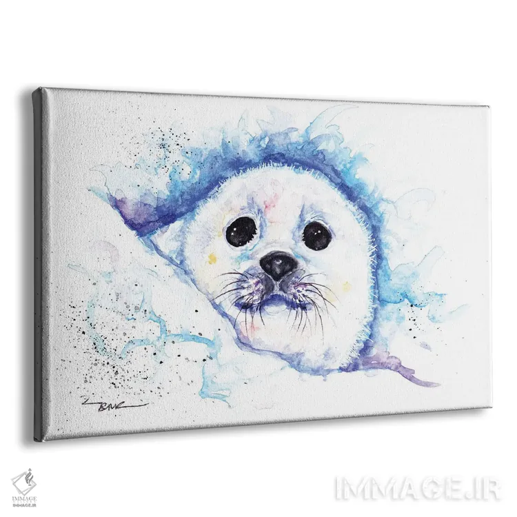 تابلو توله (حیوان) اثر بیبزآرتس - نمای پرسپکتیو محصول